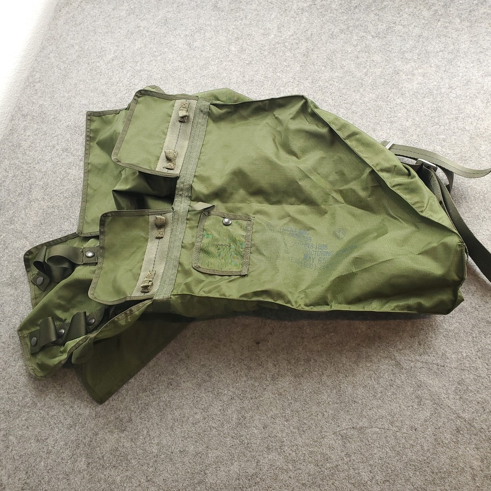 Vintage USAF Military 1965 Parachute Deployment Bag Vietnam Era Nylon Pack - Picture 3 of 7